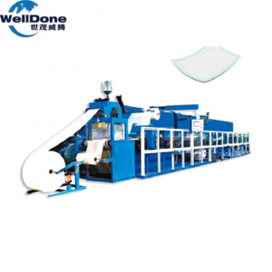 WellDone Full servo automatic under pad making machine disposable underpad machine production line