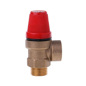 Ready to ship  hot selling   1/2" F*1/2"M  6 bar brass pressure relief boiler gas safety valve