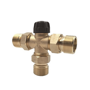 Brass  DN25 Solar  Thermostatic Mixing Valve in China