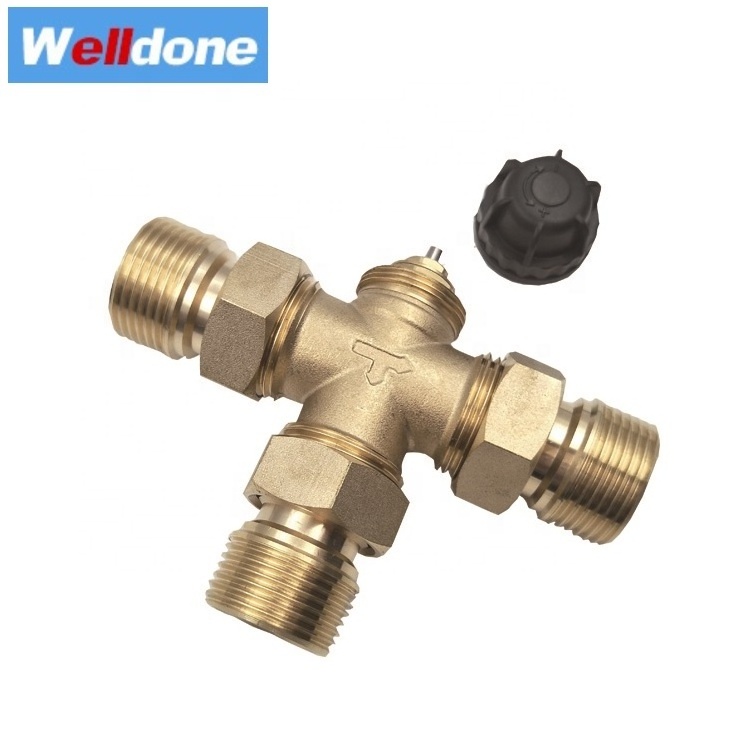 Brass  DN25 Solar  Thermostatic Mixing Valve in China