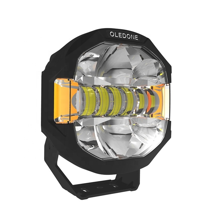 Oledone New 7 inch Round LED Driving Light ECE R112 Approved 100W Off Road LED Driving Light for Car