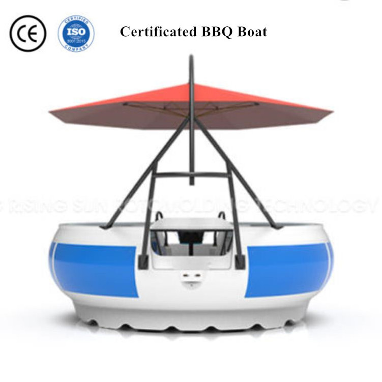 Wholesale Price Leisure Floating Grill Barbecue Donut BBQ Boat for sale