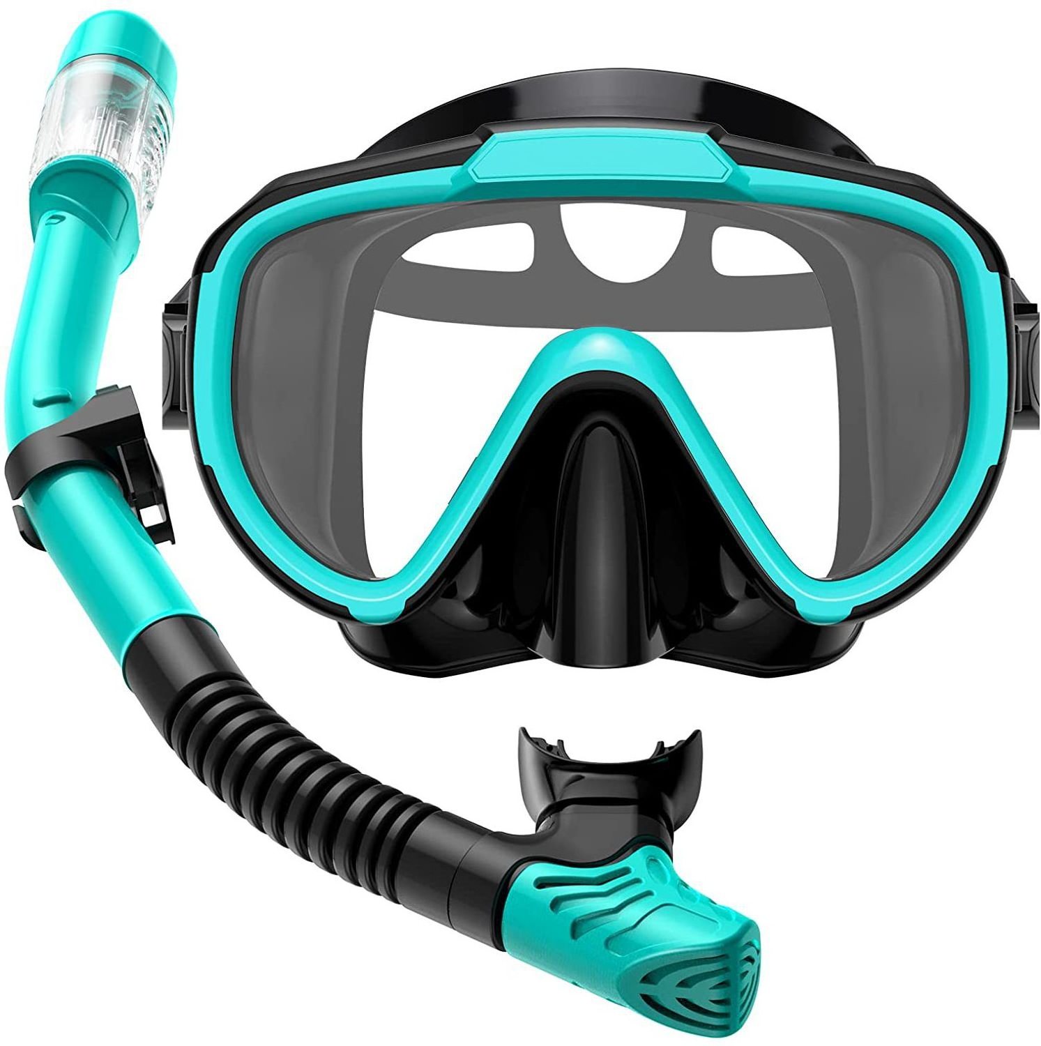 Custom logo liquid silicone half face waterproof underwater snorkel scuba diving mask for adults