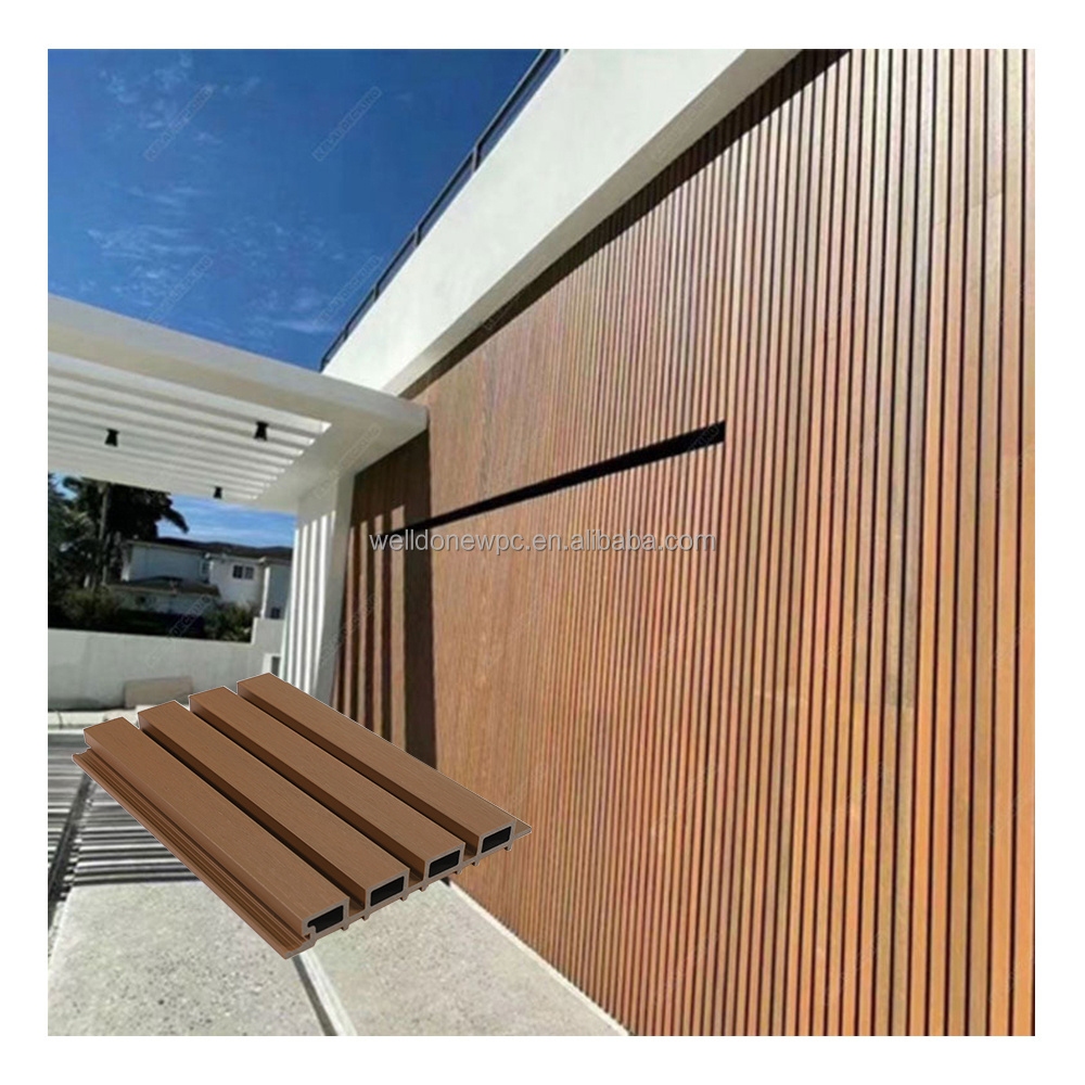 Outdoor Wood Plastic Composite Decoration Bathroom Wall Panels Waterproof Siding Panels Exterior Wall Interior PVC Wall Panels