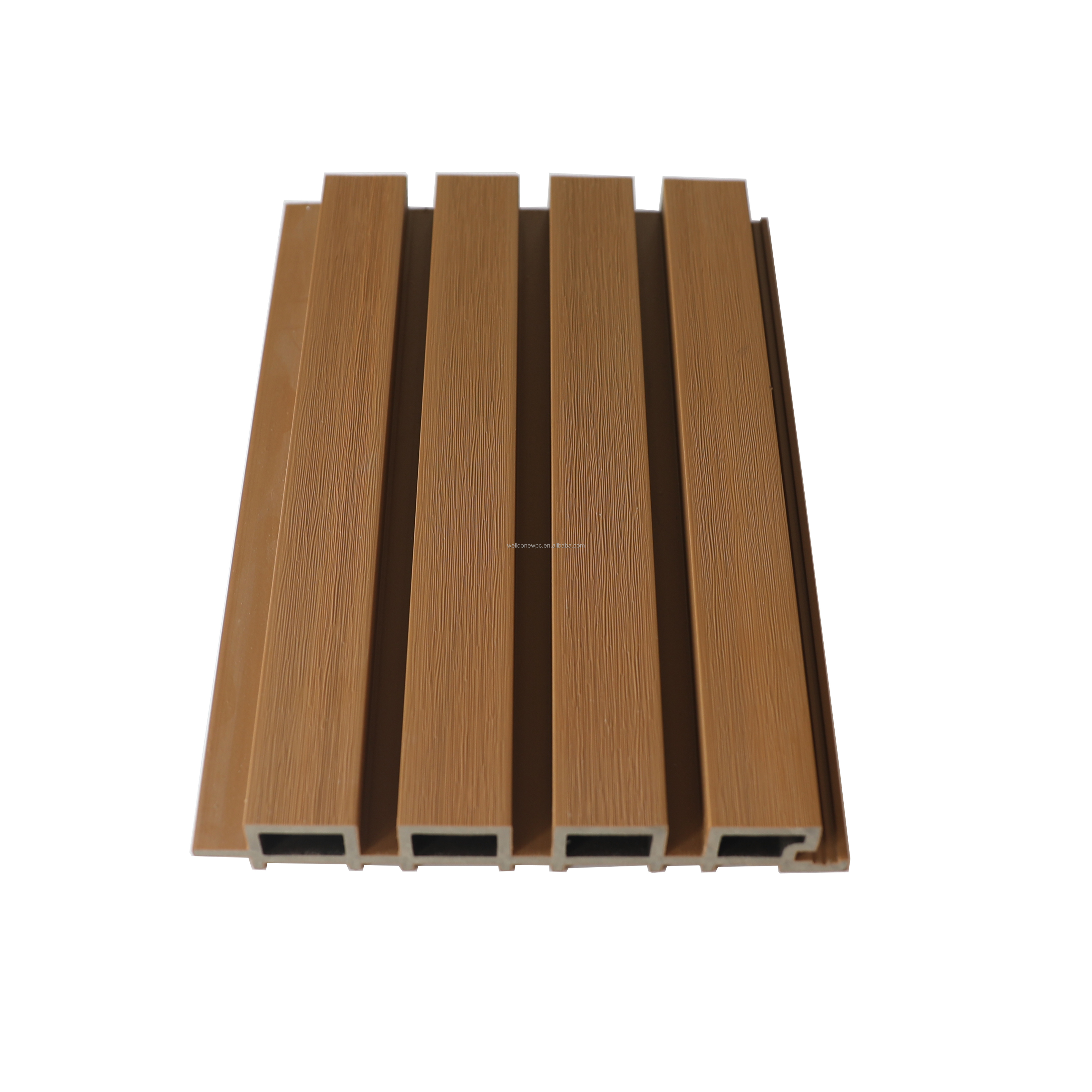 House Exterior Board PVC Wood Plastic Composite Exterior Wall Cladding Vertical Fencing Gate Panel WPC Plank Waterproof Timber