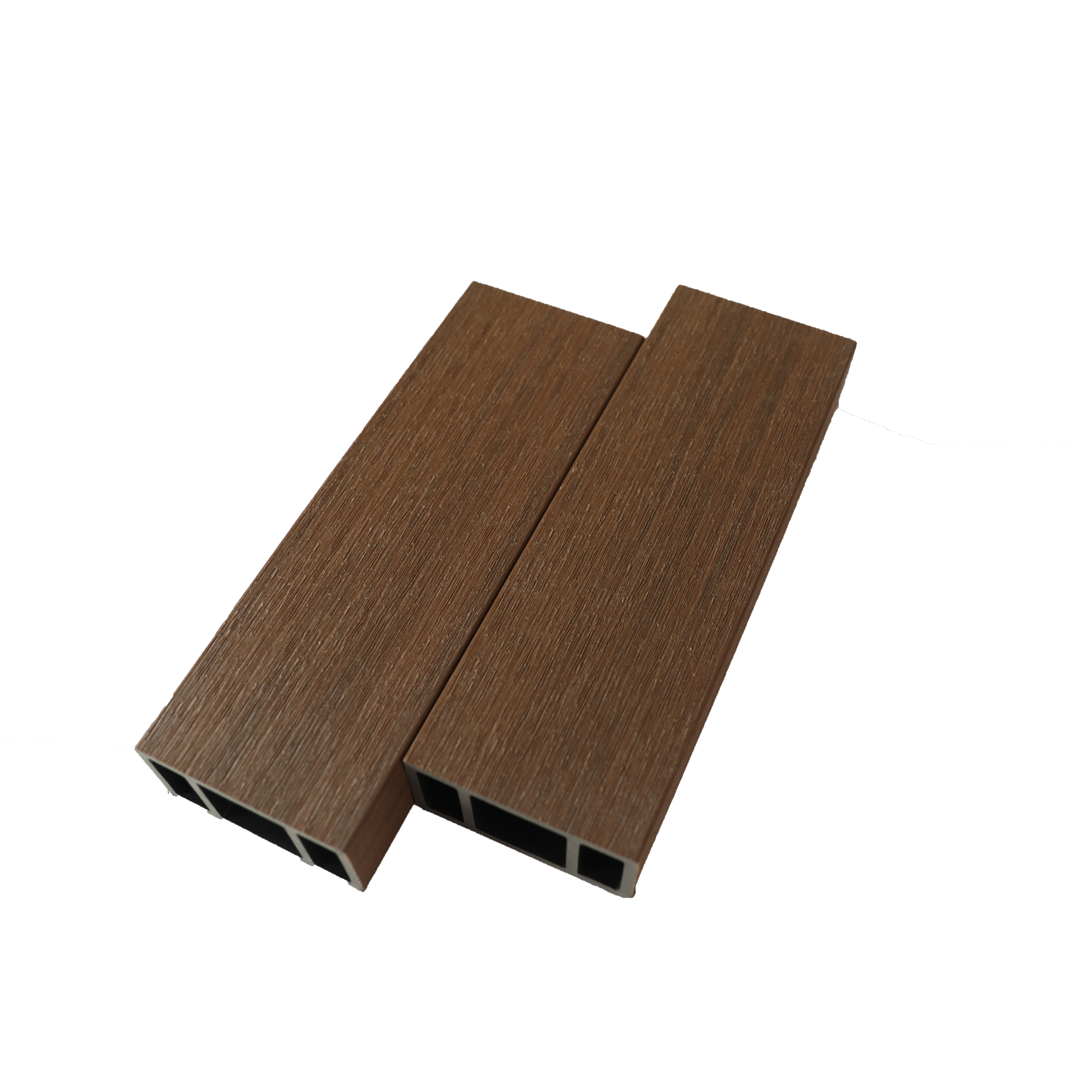 Co-extrusion WPC Wood Plastic Composite Beams Timber Tube for Exterior Wall Panels Decoration