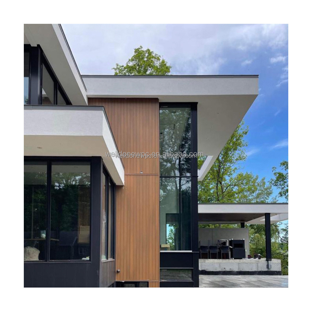 High Quality Waterproof Cheap price Modern WPC Exterior Outdoor Decorative Wall Panel the Great Wall Siding