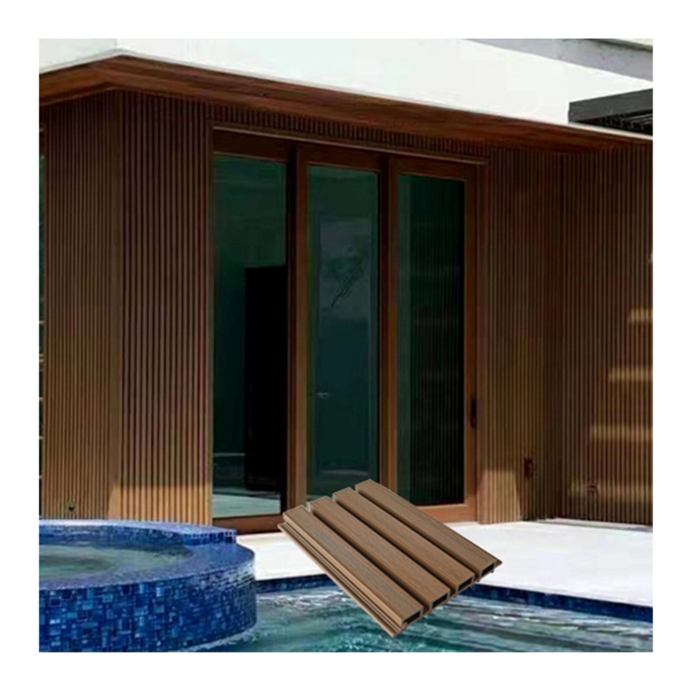 Outdoor 219*26 mm WPC PVC Decorative Wood Alternatives Interior Wall Covering Plastic Cladding Exterior Wood Wall Panels