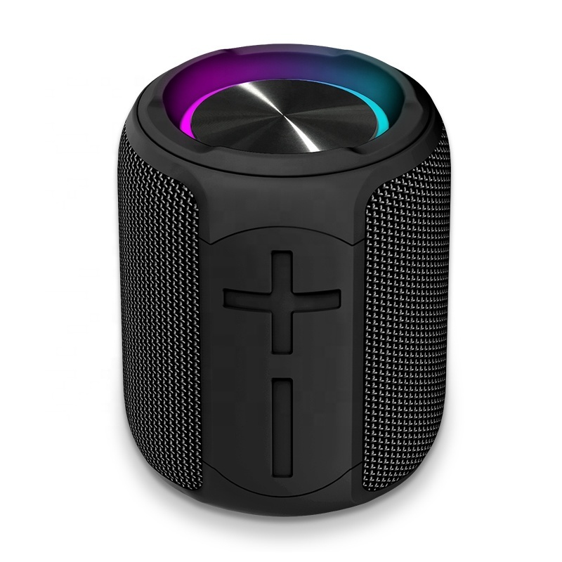 2022 new electronics products launched 12w spikers blueetoh bas kuat light cylinder bluetooth speaker with rgb