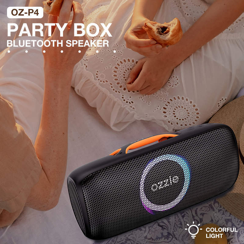 Best Seller OZZIE 40watt karaoke loud bass sound dj wireless boombox stereo party bluetooth speaker party box portable