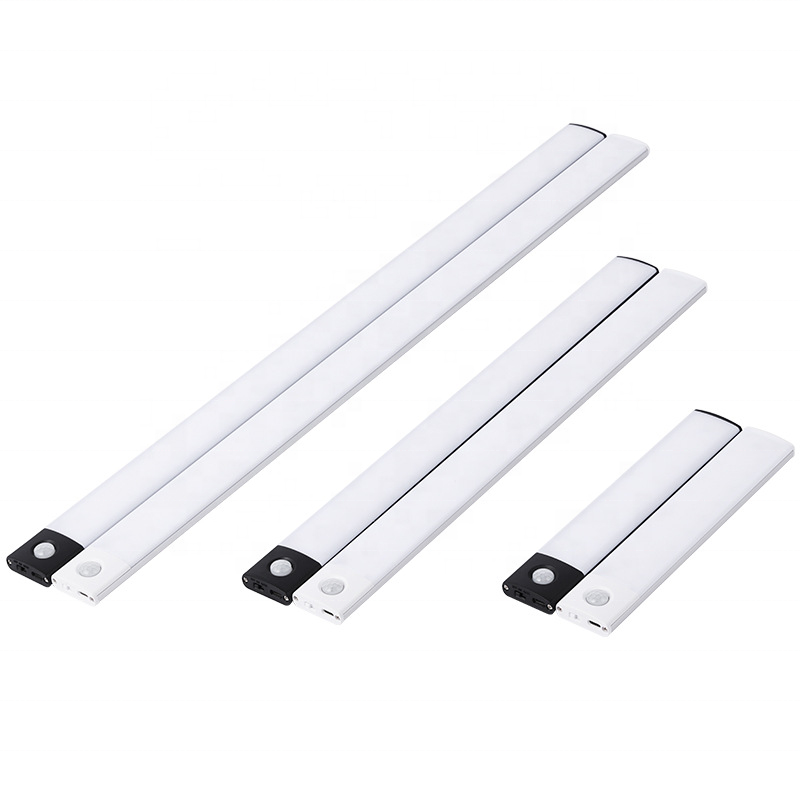 New Battery Powered Wireless Kitchen Rechargeable Closet Linear Lamp LED Motion Sensor Lighting Under Wardrobe Cabinet Light