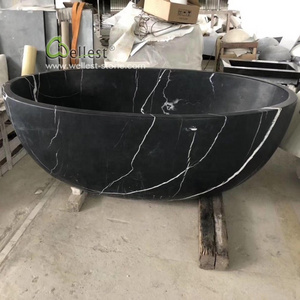 Natural Stone Bathtub For Sale, Black Marquina Marble Stone Bathroom Bath Tub