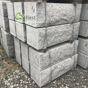 Factory wholesale cheap G603 rock face granite wall block