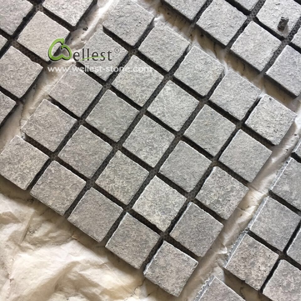 Hot selling black granite cobblestone paver mats for sale