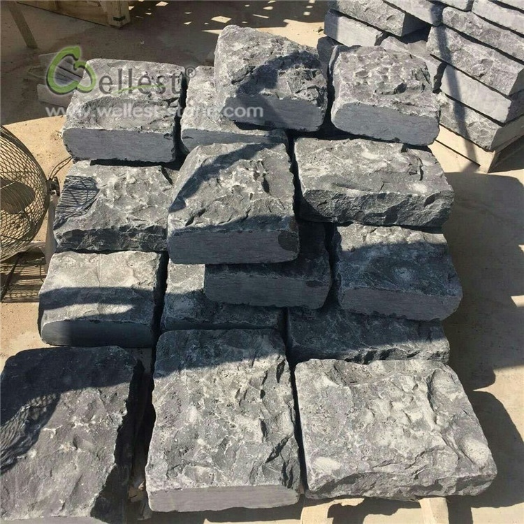 Natural Black Limestone Fieldstone for Exterior Stone Wall Cladding