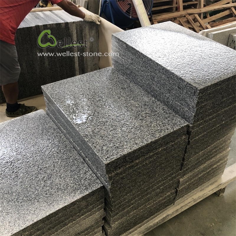 China granite stone G603 light grey flamed granite paving tile outdoor floor granite tile