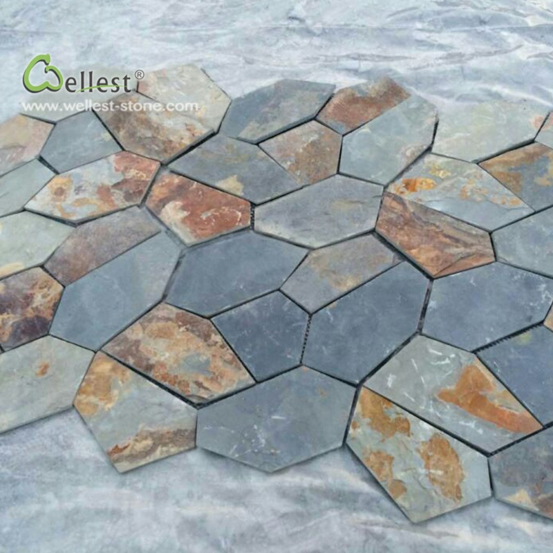 rusty slate crazy paver flagstone for landscape project