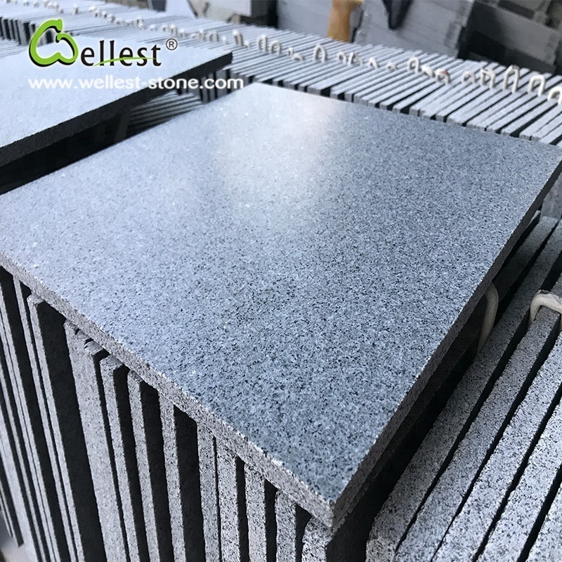 G654 Dark Grey granite stone for interior and exterior wall