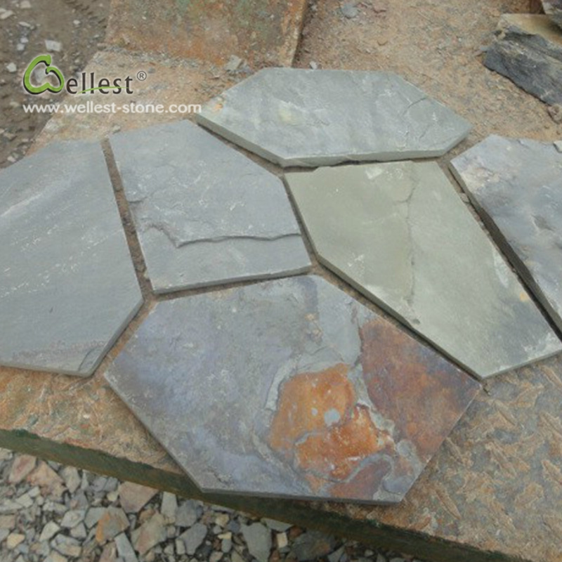 rusty slate crazy paver flagstone for landscape project