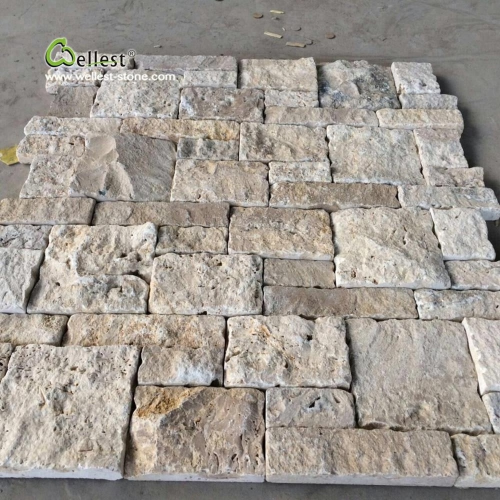 stone fence panels wall rock face travertine stacked wall panel ledge stone for retaining wall cladding