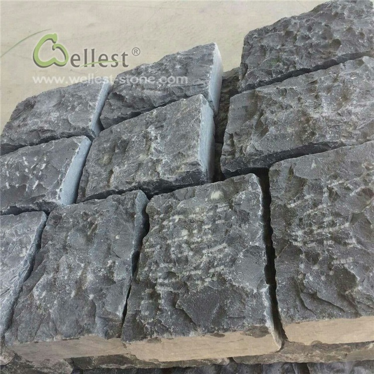 Natural Black Limestone Fieldstone for Exterior Stone Wall Cladding