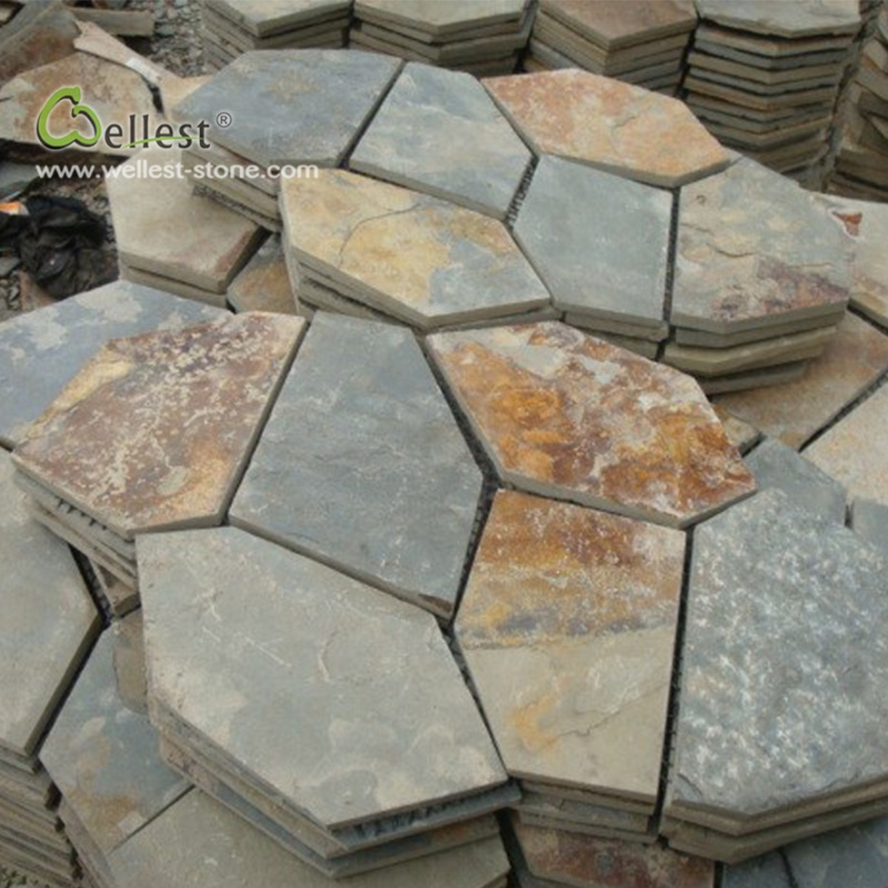 rusty slate crazy paver flagstone for landscape project