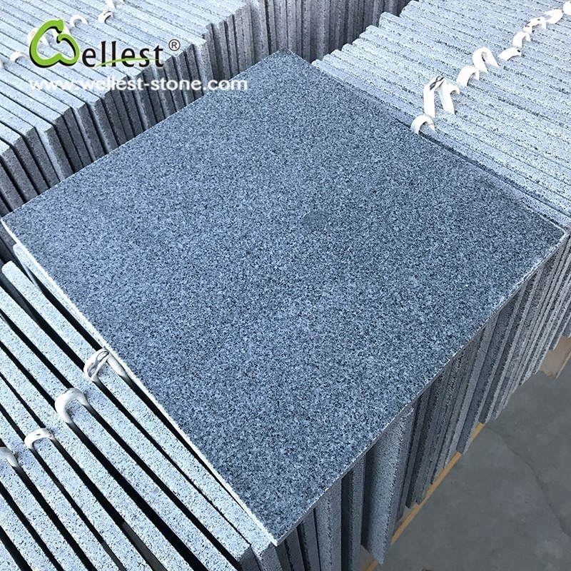 G654 Dark Grey granite stone for interior and exterior wall