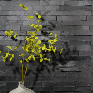 Black Slate Ledgestone Decorative Panel for Wall