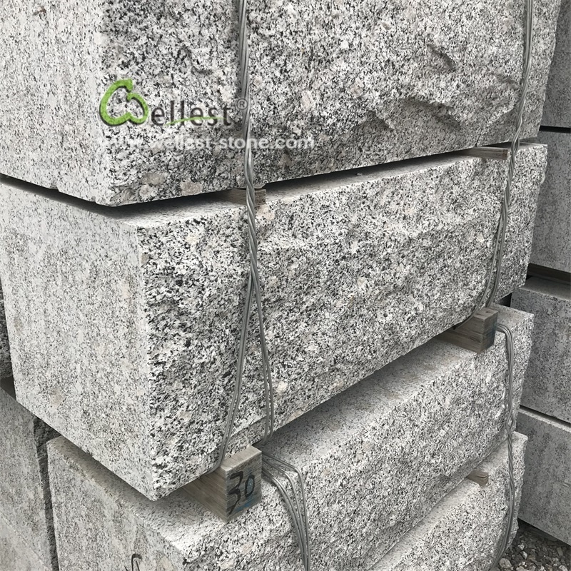 Factory wholesale cheap G603 rock face granite wall block