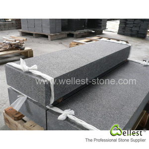 sawn cut finish Fortune Black Granite Kerbstone for Garden and Palisade Stone