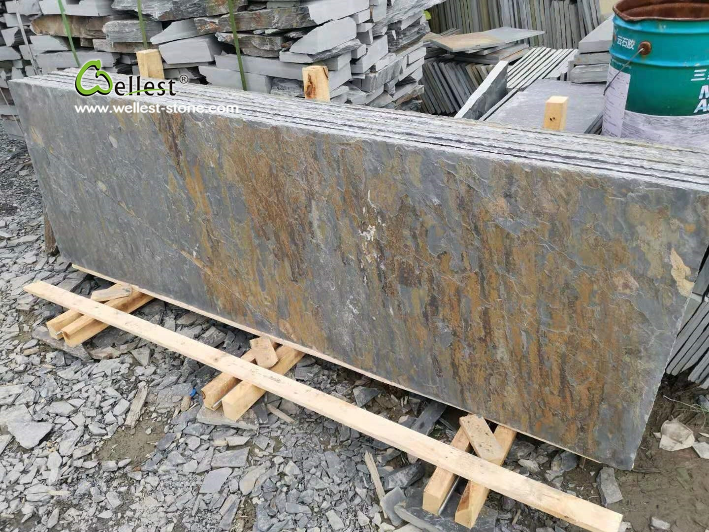 natural honed black slate stone slabs for floor black slate floor tiles