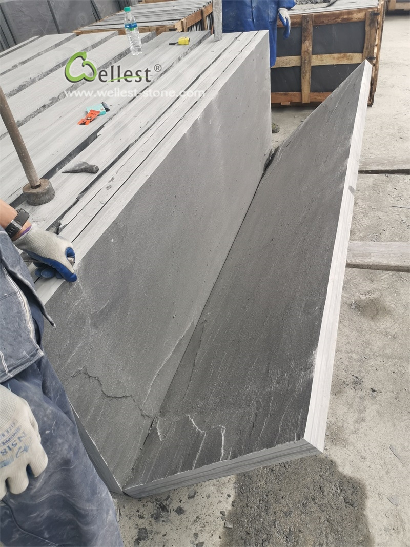 Chinese manufacturer slab block black large slate slabs stone tiles slate for sale