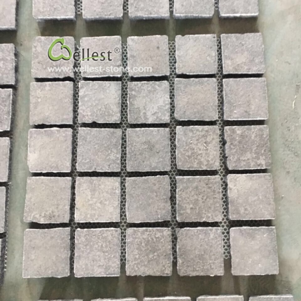 Hot selling black granite cobblestone paver mats for sale