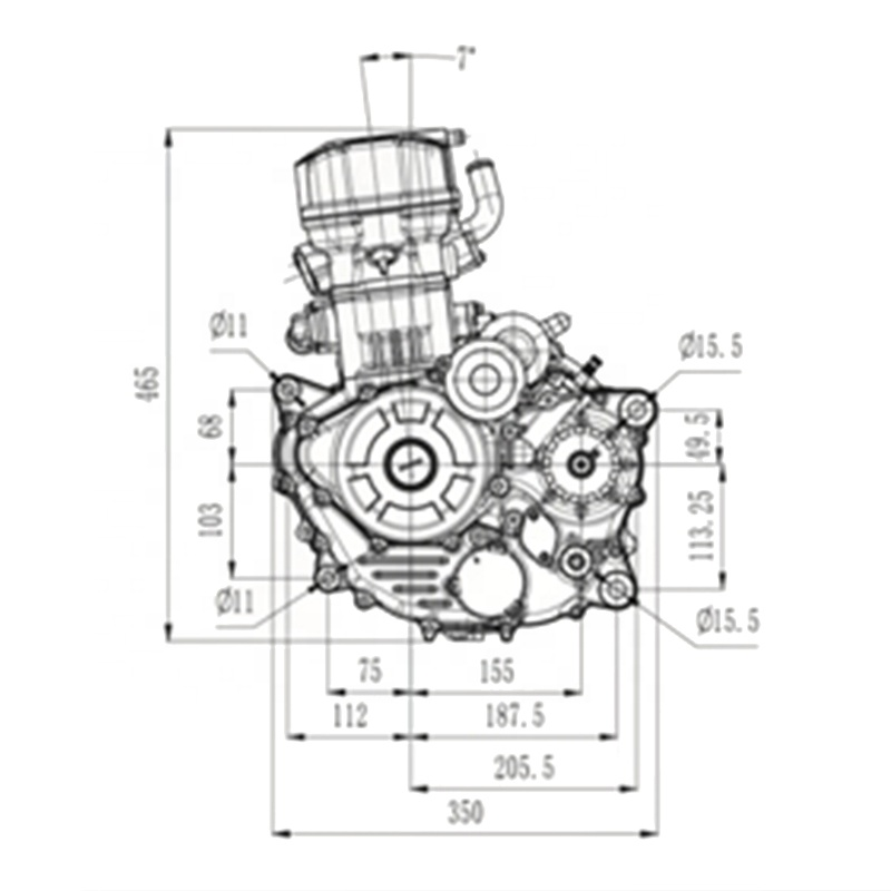 High Quality Motorcycle Engine TM450SCC Built In Balance Shaft Motorcycle Engine Assembly