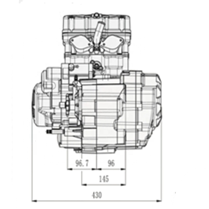 High Quality Motorcycle Engine TM450SCC Built In Balance Shaft Motorcycle Engine Assembly