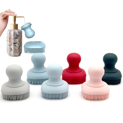 Custom Baby Hair Brush ODM OEM Silicone Baby Hair Shampoo Massager Brush