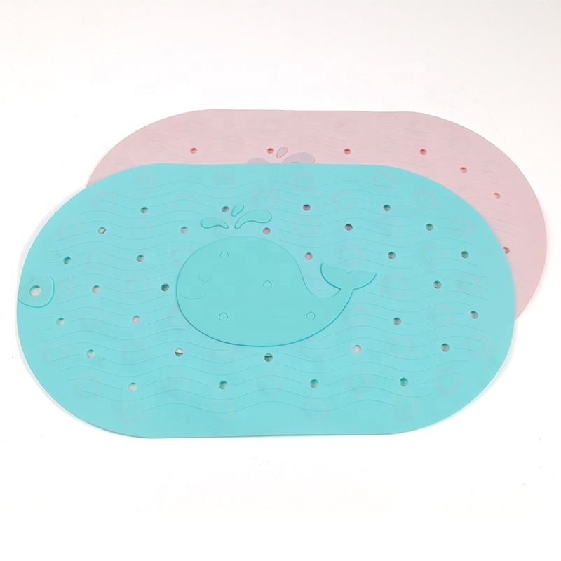 Factory  Non Slip Anti Bacterial Massage Silicone Bathtub Bathroom Mat Bath Shower Mat for Tub Bathroom