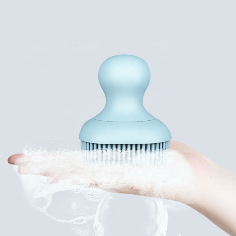 Custom Baby Hair Brush ODM OEM Silicone Baby Hair Shampoo Massager Brush