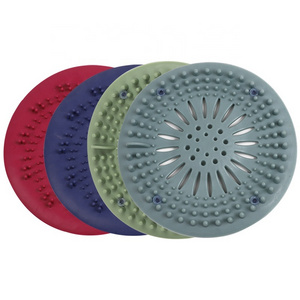 Hair Catcher Durable Silicone Hair Stopper Shower Drain Cover for Bathroom Bathtub and Kitchen Floor Drain