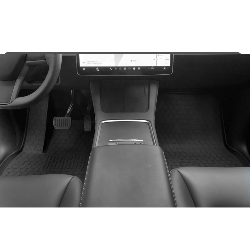 Factory Wholesale Auto Accessories Custom Wear-resistant Silicone Car Floor Foot Mats 3d Car Mat for TESLA Model Y