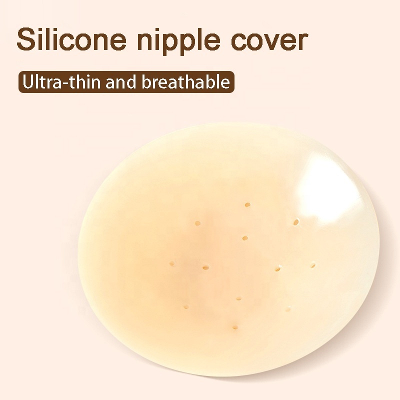 Wholesale Sexy Women Adhesive Customized Silicone Bra Opaque Waterproof Nipple Covers for Women Silicon Pasties Nipple Cover