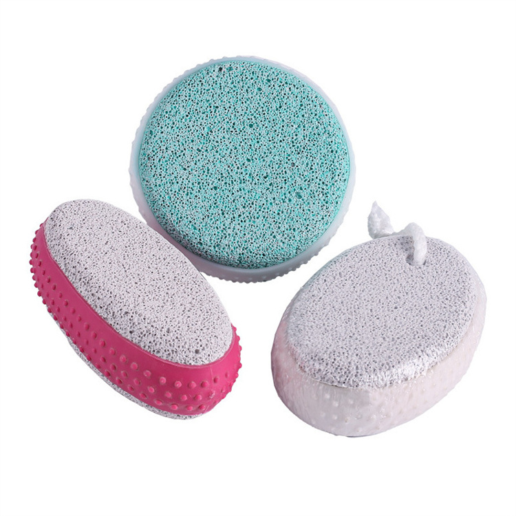 WELLFLYER PSFTF-021 Wholesale Foot Pumice Stone For Feet Hard Skin Callus Remover and Scrubber With Massage Ring Foot Care Tool