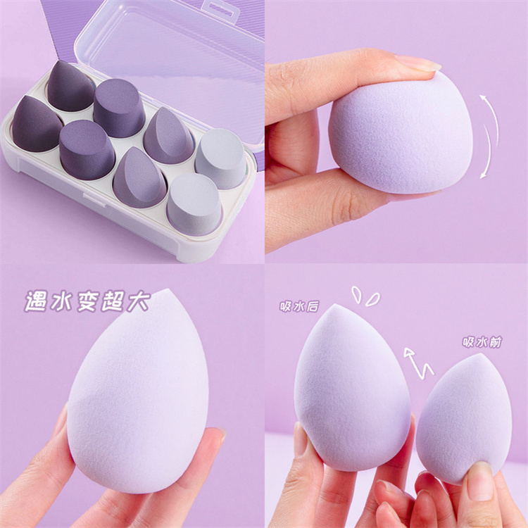 WELLFLYER MASP-145 Wholesale Makeup Sponge Blender Super Soft Cosmetic Powder Puff Washable Wet & Dry Use Foundation Applicator