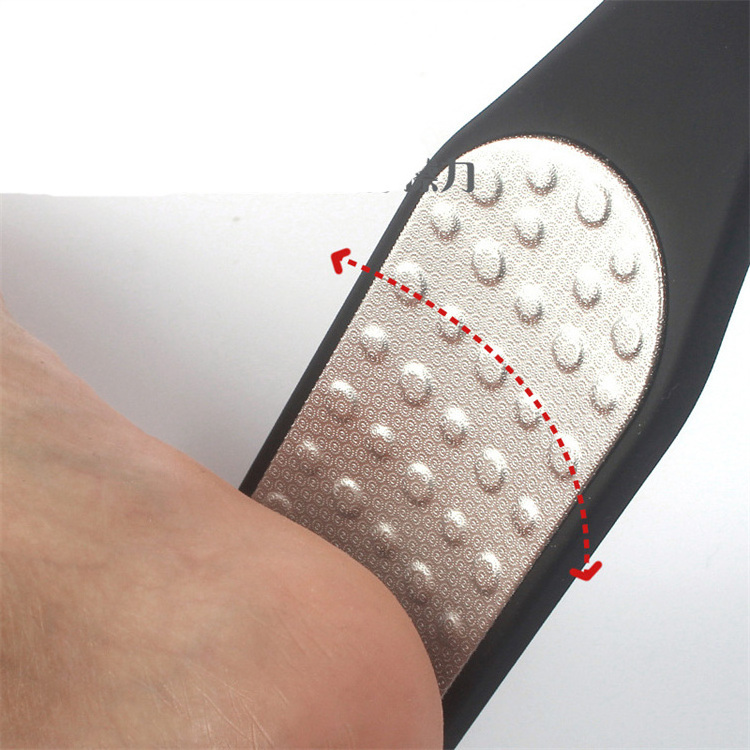 WELLFLYER FTF-172 New Black Stainless Steel Foot Rasp File Dead Skin Callus Remover Pedicure Grinding Foot File Pedicure Tool