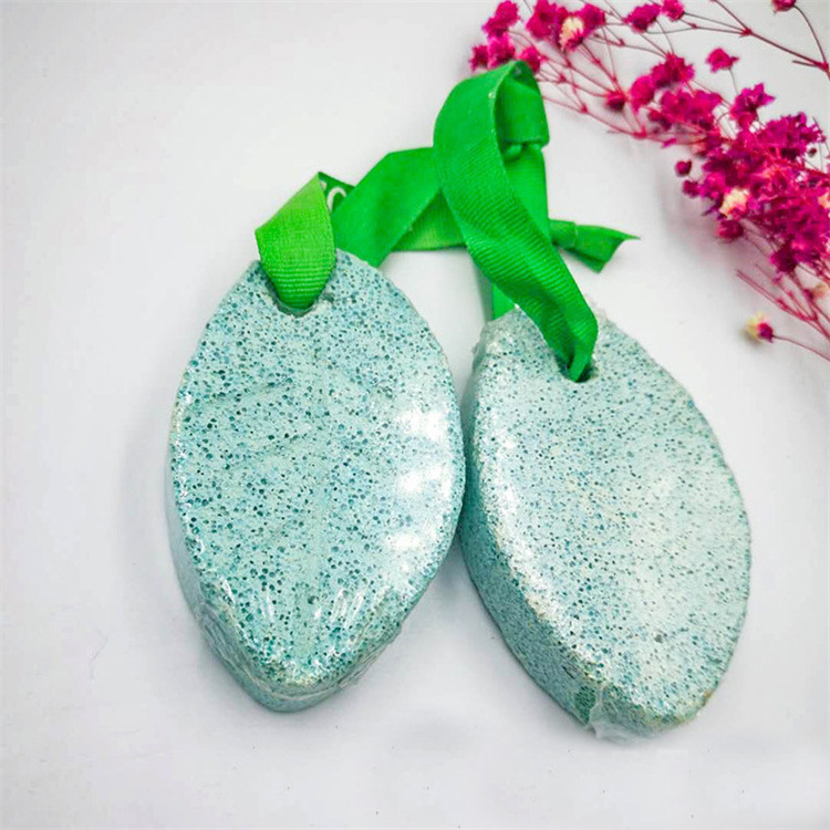 WELLFLYER PSFTF-028 Leaf Shape Pumice Stone Foot Grinding Stone Brush To Remove Dead Skin Calluses Customizable Pedicure Tools