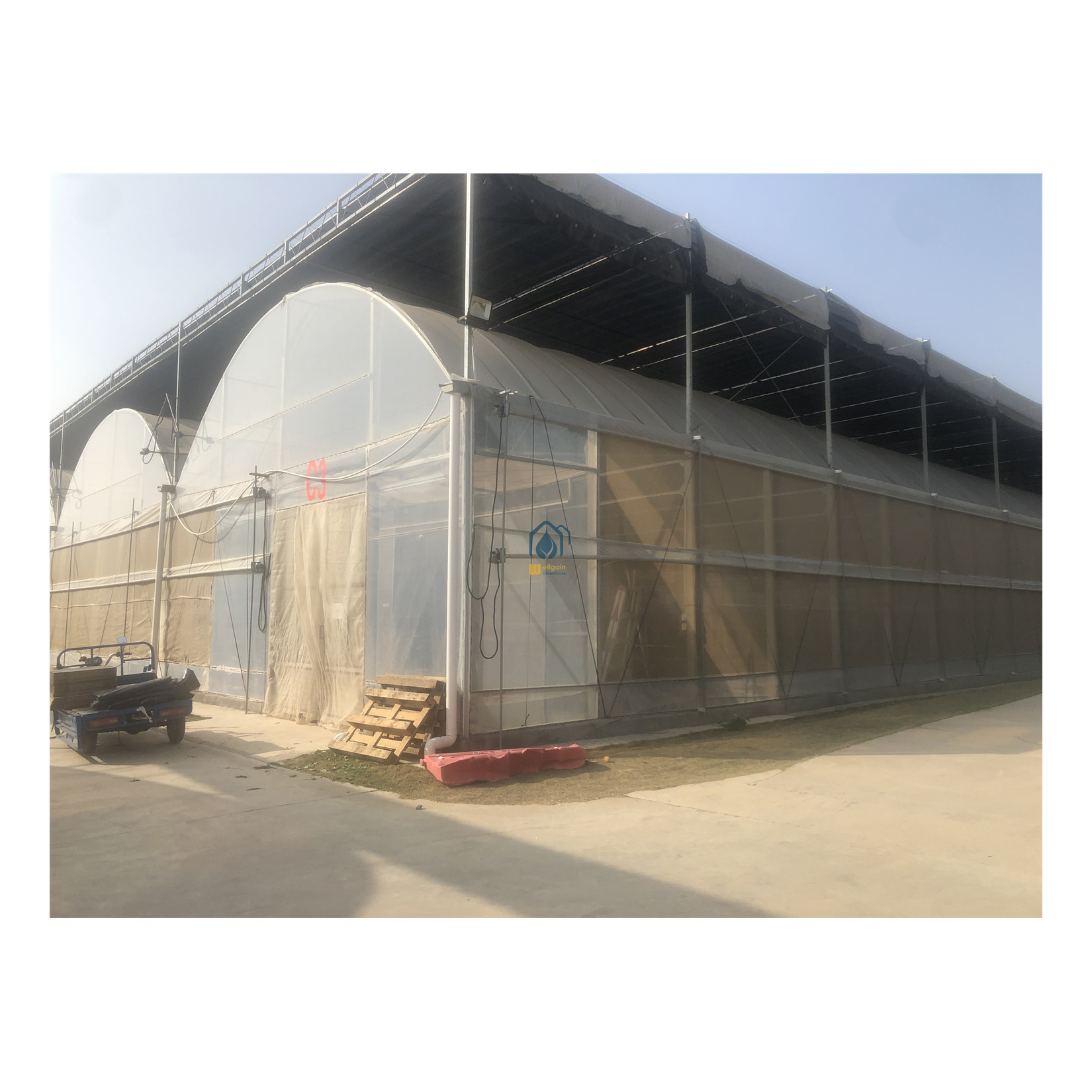 High quality china galvanized pipe greenhouse dome hoop house greenhouse manufacturers