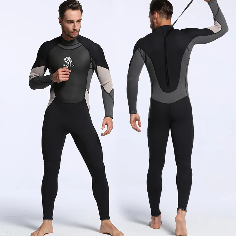 Custom Zipper Swimming Diving 3mm Wetsuit Underwater Dry Suits Scuba Neoprene Diving Suit For Men And Women