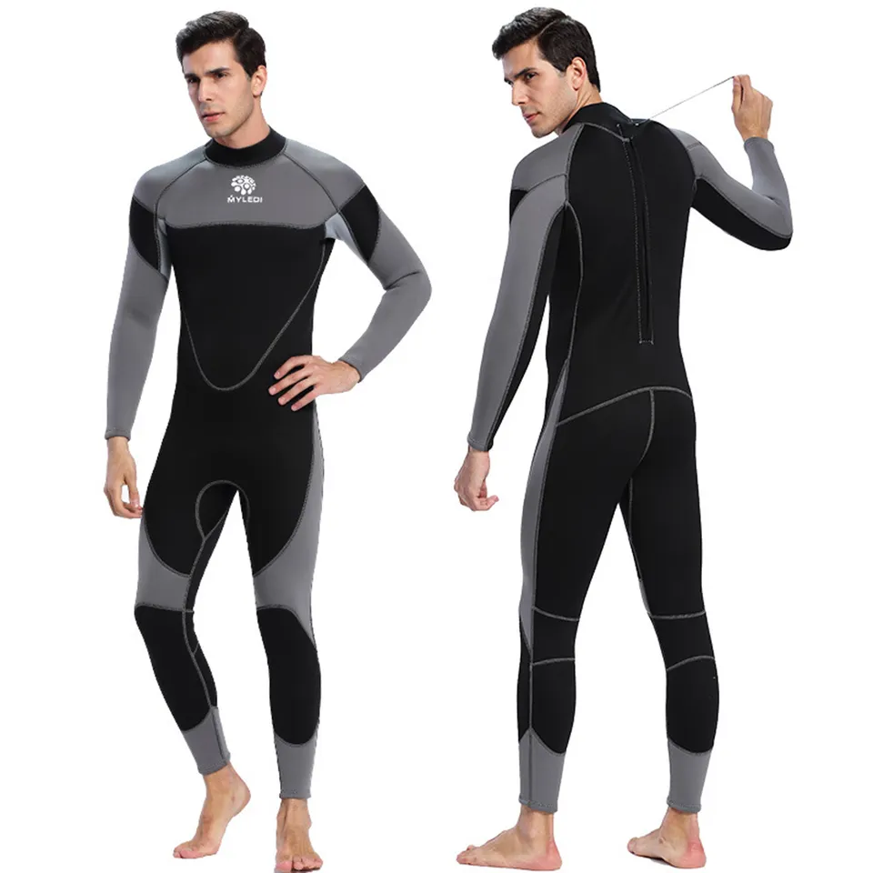 Custom Zipper Swimming Diving 3mm Wetsuit Underwater Dry Suits Scuba Neoprene Diving Suit For Men And Women