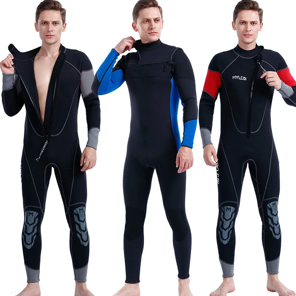 Custom Zipper Swimming Diving 3mm Wetsuit Underwater Dry Suits Scuba Neoprene Diving Suit For Men And Women