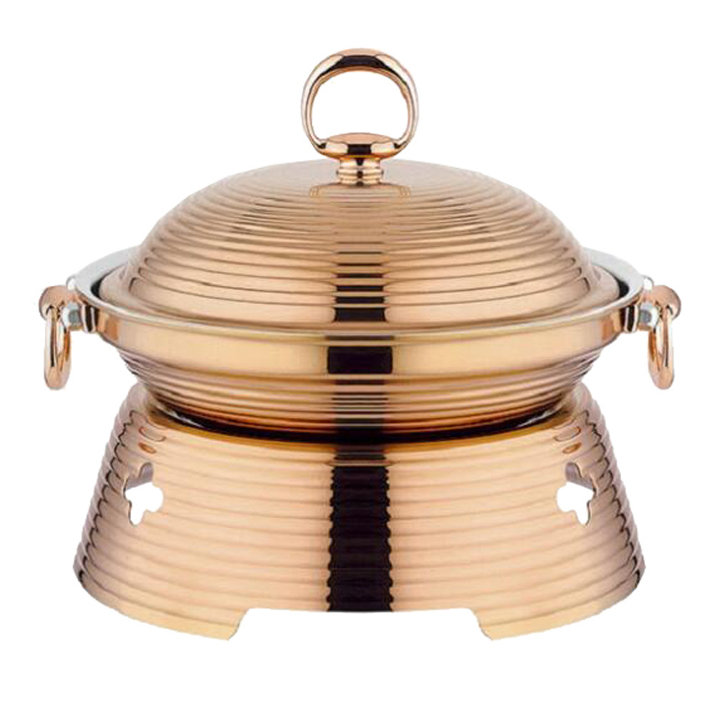 Catering equipment for commercial kitchen food grade stainless steel mini gold chafing dish price in dubai